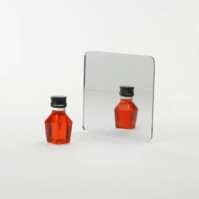 Rounded Square Handbag Mirrors - Shatterproof Silver Acrylic - Make Up • £2.20