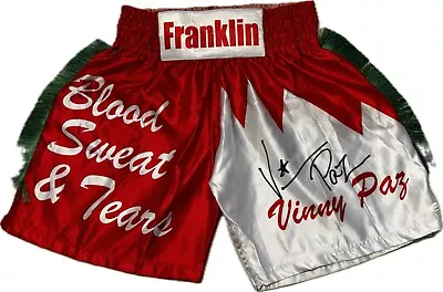 Vinny Paz Signed Custom Boxing Trunks Jsa Witness Pazienza  5-time Champ Jsa • $0.99