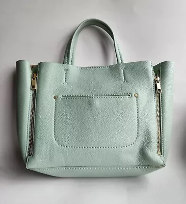 NEW Ann Taylor Mint Green Purse 11  W 13   Tall Including The Handle  • $15.95