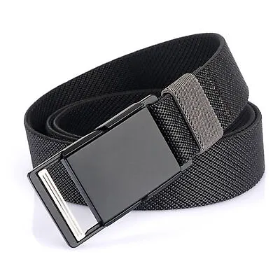 1.34inch Quick Release Stretch Belt With Magnetic Buckle Webbing Belt For Men • $13.68