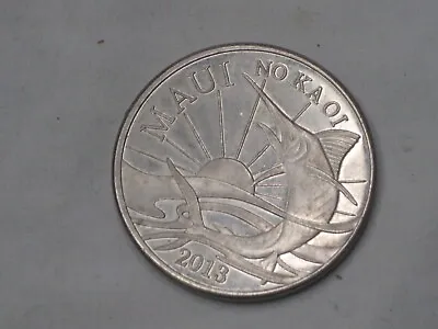 MAUI NO KA OI 2013 TRADE DOLLARS Coin Valley Isle Two Dollar Swordfish Sun • $10.20