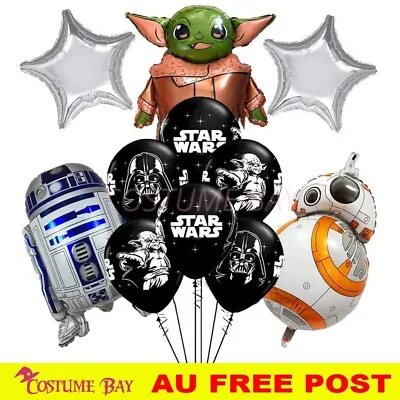 Star Wars Baby Yoda Foil Balloons Set Helium Quality Birthday Party Decoration  • $7.45
