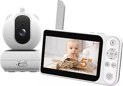 Baby Monitor With Camera And Night Vision 5'' HD Wireless Video 300M Range N2 • £129.99