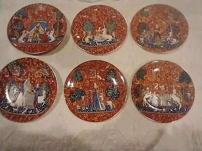 Limoges France La Dame A La Licorne Collector Plates 1-6 Mint Condition • $250