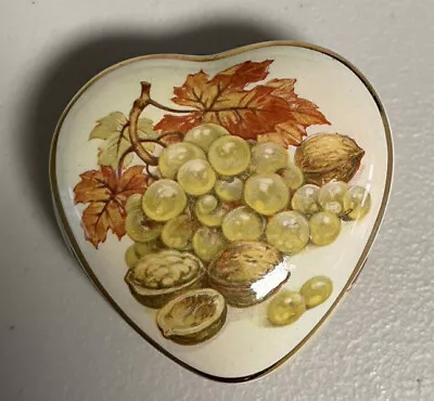 Royal Worcester Pallisy Gilt Edge Potpourri In The Form Of Heart Shaped Trinket  • £9.99