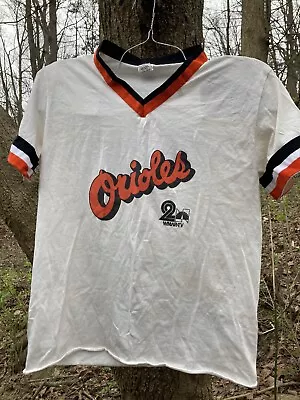 Vintage 1980’s Baltimore Orioles MLB Nissan T-Shirt Men’s Medium White Polyester • $24.99