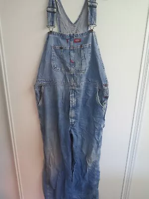 Vintage Dickies Denim Dungarees Overalls Workwear Coveralls 2XL W 42  X L 30  • £37.50