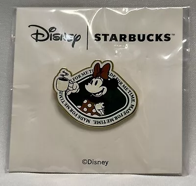 Disney + Starbucks Collectors Minnie Mouse Pin “Made For Me Time” • $22.97