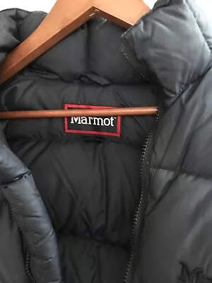 Marmot Black Full Zip Quilted Down Jacket Coat - Medium - Upto 40” B 23” L • £39.99