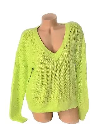 Victorias Secret PINK Forenza Cable Knit V-Neck Pullover Sweater Size Medium NWT • $21.85