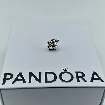 $66.59 • Buy Genuine Pandora Gold Heart Bear Hug Two Tone Charm ALE 925 #791395