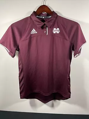 Adidas Climacool MISSISSIPPI STATE BULLDOGS ALUMNI Polo Shirt Women’s L Large • $19.19