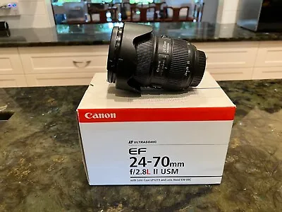 Canon EF 24-70 Mm F/2.8L II USM Lense - Black • $2700