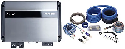 Memphis Audio VIV1500.1V2 SixFive Series 1500w Mono Car Amplifier W/ DSP+Amp Kit • $389.95