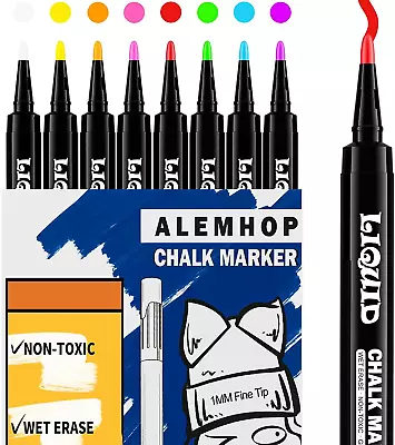 Chalk Markers For Blackboard - Chalkboard Markers - Liquid Chlak Pens For Chalk  • $10.83