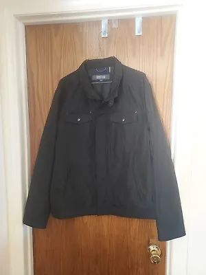 Mens Kenneth Cole Reaction G111 Apparel Jacket Black Full Zip Large Nwot  • $49.23