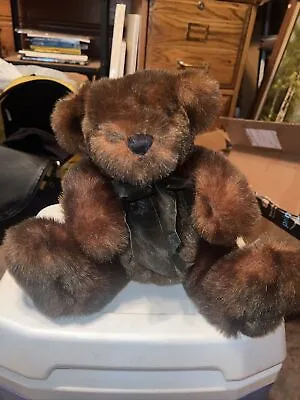 Vintage Marshall Fields Chocolate Brown Stuffed Teddy Bear 2003 Brand New W/tag • $40