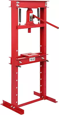 12-Ton Hydraulic Shop Press With Press Plates H-Frame Garage Floor Press Adjus • $239.99