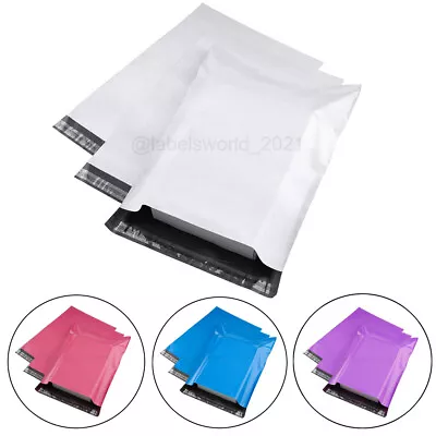 100-2000 Poly Mailers Shipping Envelopes Self Sealing Mailing Bags Choose Size • $32.98