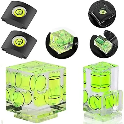 Camera Hot Shoe Cover 3 2 1 Axis Bubble Spirit Level For Nikon Olympus Pentax • $12.59