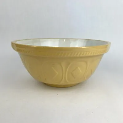 Vintage TG Green The Gripstand 9.5” Stoneware Mixing Bowl Made In England FLAWS • $15