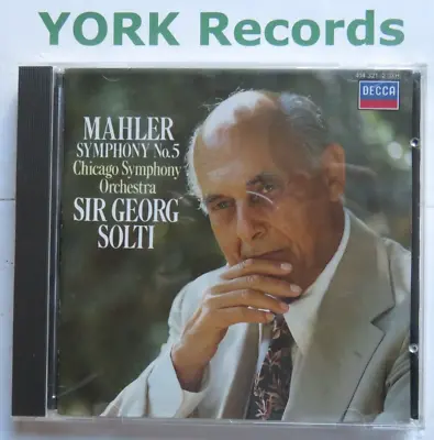 MAHLER - Symphony No 5 SOLTI Chicago Symphony Orchestra - Excellent Con CD Decca • £4.98