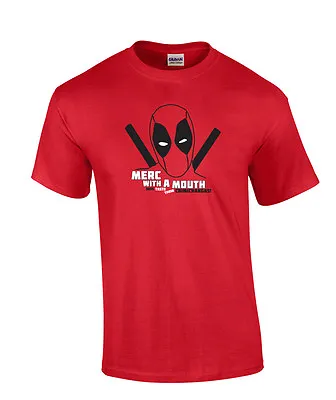 Deadpool Taste Chimichangas Wade Wilson TShirt Retro T-Shirt 90s Merc With Mouth • £5