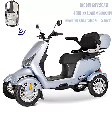 1000W 4 Wheel Mobility Scooters For Seniors 440lbs Capacity Heavy Duty Outdoor • $1999