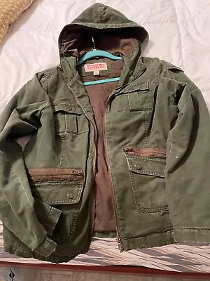 Mossimo & Co-Jacket-Army Green-Soft Lightweight-Bomber-Utility-Size L • $35
