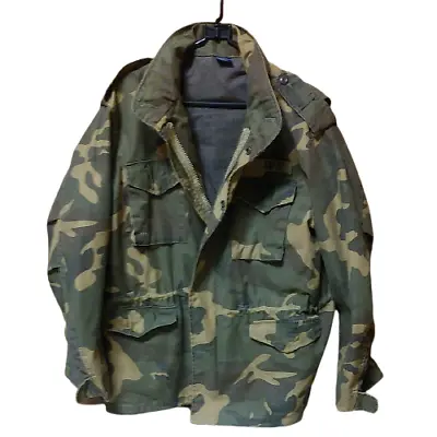 Abercrombie&fitch Military Jacket Type M65 Style Camouflage Size L Sentinel • $139