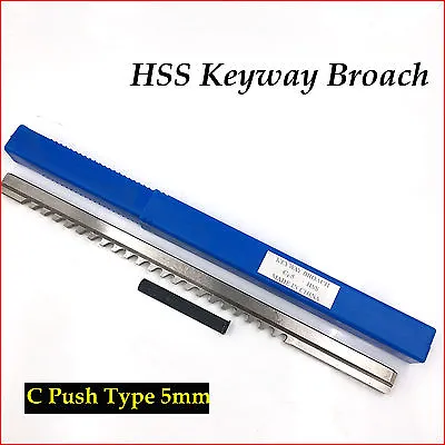 5mm Keyway Broach C Push-Type HSS Metric Size CNC Machine Tool Accessories • £36.19