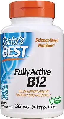 Fully Active B12 1500 Mcg Non-Gmo Vegan Gluten Free Supports • $7.77