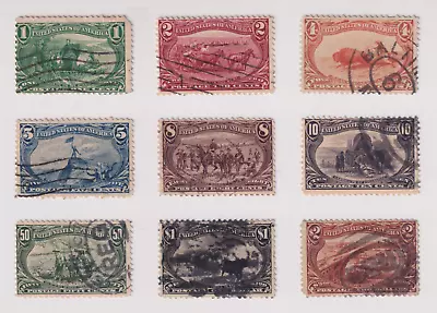 $1499.99 • Buy US # 285-293 Trans-Mississippi Exposition Complete Stamp Set Used VF-XF, CV$2067