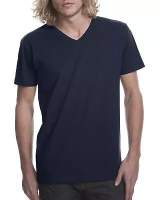 Next Level Men's 4.3 Oz. 100% Cotton V-Neck Short Sleeves T-Shirt N3200 XS-2XL • $10.86