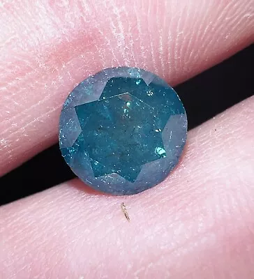 Natural Certified 2 Carat Round Brilliant Fancy Vivid Blue Diamond Excellent Cut • $750