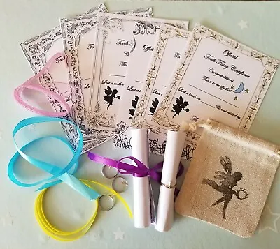 8 X Tooth Fairy Notes / Certificates & Mini Tooth Fairy Coin Bag  • £4