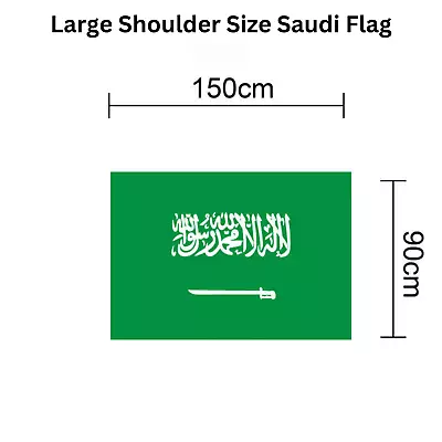 £3.49 • Buy Saudi Arabia Large 5x3FT Country Flags National World Cup Qatar 2022 Football