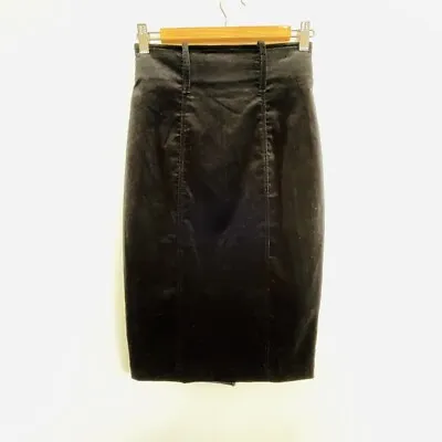 Wheels & Dollbaby Size 6 8 XS 1 Black Velvet Pencil Skirt Designer • $129