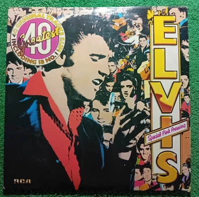 £24.99 • Buy Elvis - Special Pink Pressing 40 Greatest Hits 12 Inch Double Gatefold Vinyl Lp 