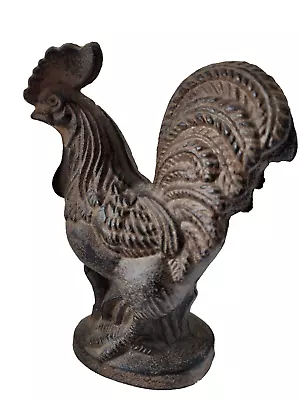 Vintage Cast Iron Rooster Door Stop Figurine Farmhouse Decor • $18.95