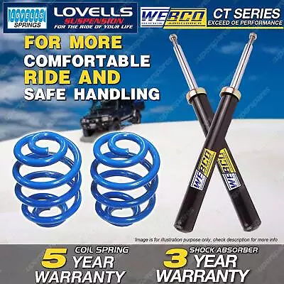 Front Webco Shock Absorbers Sport Low Springs For NISSAN SKYLINE R31 86-91 • $332.50