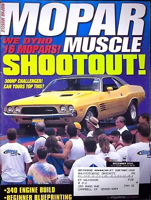 Mopar Muscle Magazine December 2000 • Volume 12 Number 12 • $4.87