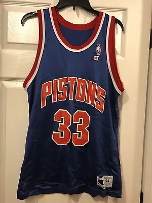 $45.99 • Buy Vintage GRANT HILL #33 Detroit Pistons Champions NBA Men's Jersey Size 44