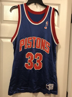 $45.99 • Buy Vintage GRANT HILL #33 Detroit Pistons Champions NBA Men's Jersey Size 44