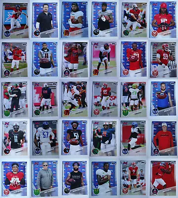 2020 Topps XFL Football Cards Complete Your Set You U Pick From List 1-175 • $0.99