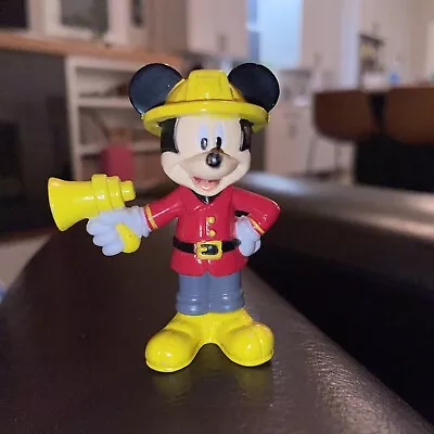 Disney Mickey Mouse Fireman Firefighter Megaphone 2.5” PVC Figure Cake Topper • $5.99