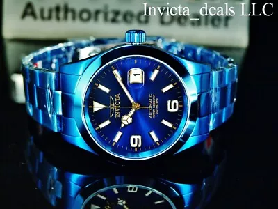 Invicta Men's 43mm Pro Diver AUTOMATIC NH35A BLUE LABEL Stainless Steel Watch • $74.99