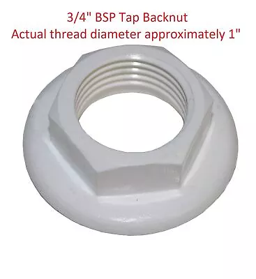 3/4 Inch BSP Bath Tap Back Nut - NEXT DAY AVAILABLE • £4.32