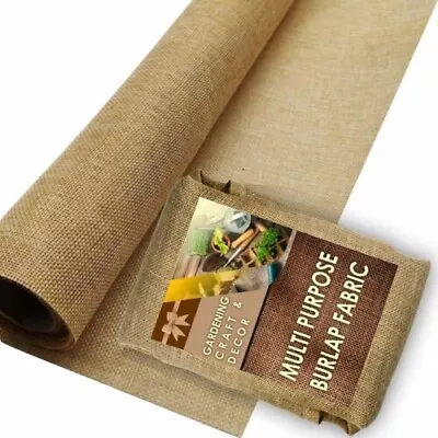 Burlap Rolls   Multipurpose Jute Fabric Burlap Rolls For Gardening • $23.99