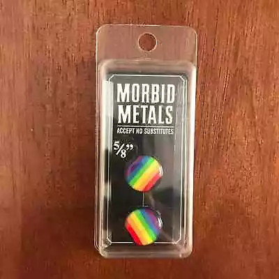 Morbid Metals New 5/8  Rainbow Pride Acrylic Plugs Gauges Body Jewelry • $8.39